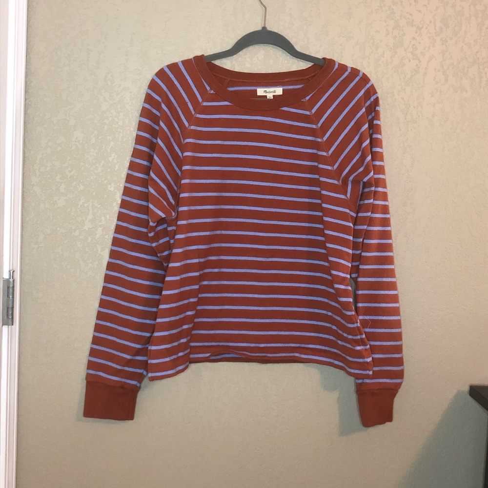 Madewell striped sweatshirt size XL